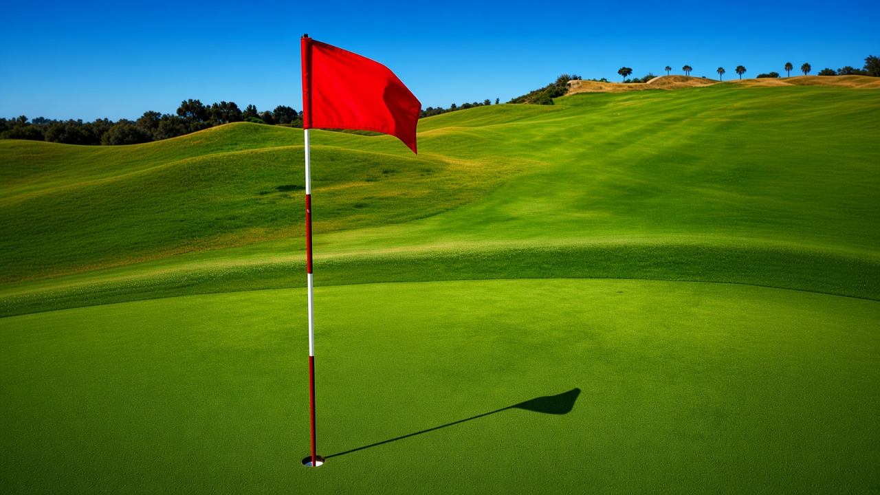 Joker Golf – Red flag on the green